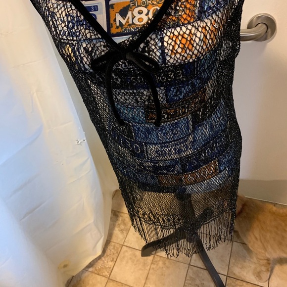 Small Fishnet with Fringe Nightgown Ensemble - Picture 10 of 10